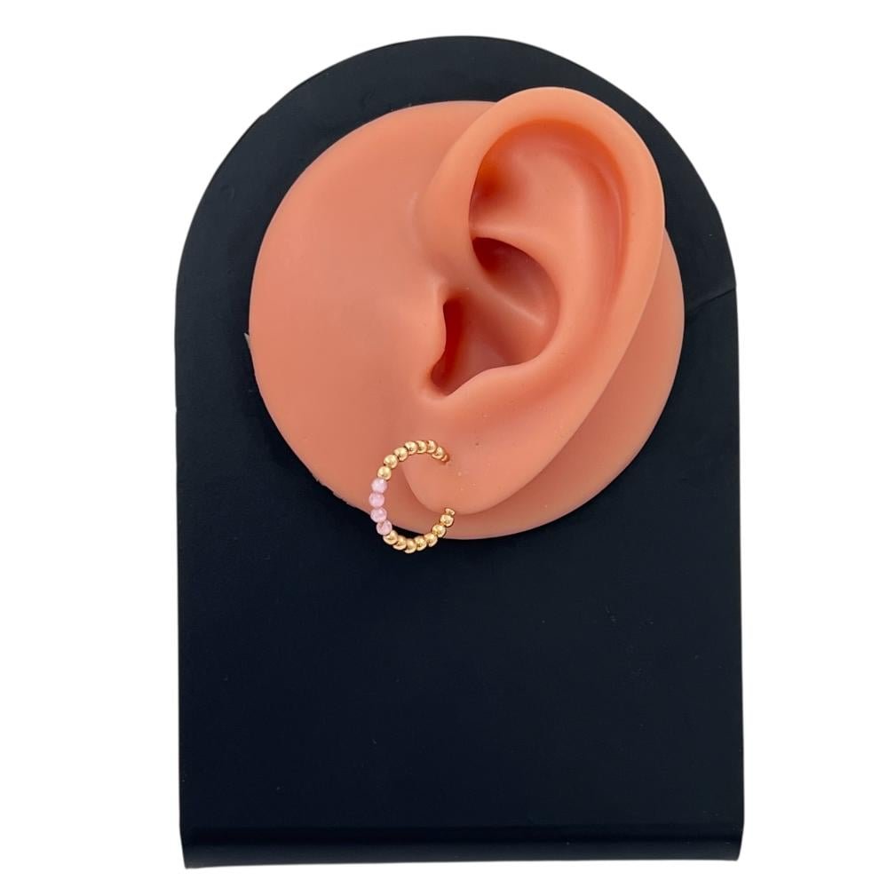 حلق ذهب عيار 18 الوزن 1.87 جرام حلق ذهب عيار 18 الوزن 1.87 جرام