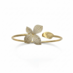 ⁦اسواره تصميم باسكال ذهب عيار 18 وزن 8.50 جرام بزخارف لامعة جذابة⁩ - الصورة ⁦4⁩