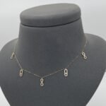 ⁦عقد ذهب عيار 18 الوزن 1.19 جرام⁩ - الصورة ⁦2⁩