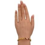 اسواره ذهب عيار 21 وزن 11.9 جرام بتصميم مزخرف ومينا ملون أنيق