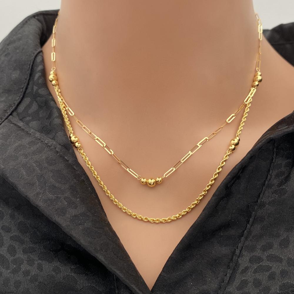عقد ذهب عيار 18 الوزن 1.97 جرام عقد ذهب عيار 18 الوزن 1.97 جرام
