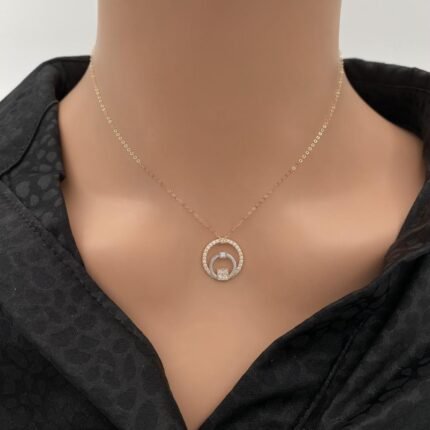 عقد ذهب عيار 18 الوزن 1.02 جرام