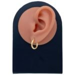 حلق ذهب عيار 18 الوزن 1.02 جرام