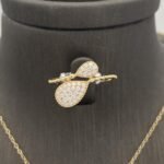 ⁦نصف طقم ذهب عيار 18 الوزن 7.37 جرام⁩ - الصورة ⁦3⁩