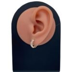 حلق ذهب عيار 18 الوزن 2.01 جرام