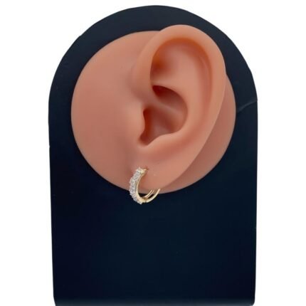 حلق ذهب عيار 18 الوزن 2.01 جرام