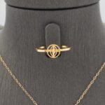 ⁦نصف طقم ذهب عيار 21 الوزن 3 جرام⁩ - الصورة ⁦2⁩