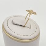 ⁦خاتم ذهب عيار 18 الوزن 0.63 جرام⁩ - الصورة ⁦3⁩