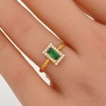 ⁦خاتم ذهب عيار 21 الوزن 1.74 جرام⁩ - الصورة ⁦2⁩