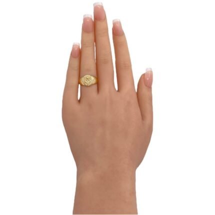 خاتم ذهب عيار 18 الوزن 2.42 جرام