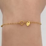 ⁦كف ذهب عيار 21 الوزن 3.51 جرام⁩ - الصورة ⁦2⁩