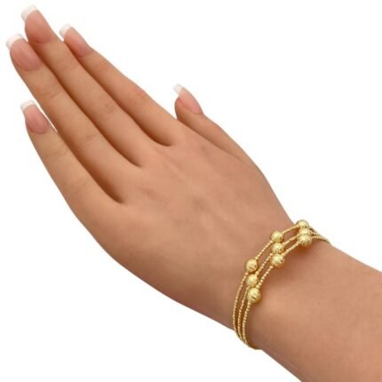 أسوارة هيفاء ذهب عيار 18 الوزن 6.18 جرام