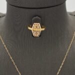 ⁦نصف طقم ذهب عيار 21 الوزن 3.25 جرام⁩ - الصورة ⁦3⁩