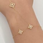 ⁦كف ذهب عيار 18 الوزن 0.98 جرام⁩ - الصورة ⁦4⁩