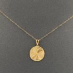 ⁦عقد زاوية الشفاء - عقد ذهب فاخر عيار 21 وزن 1.85 جم  قطعة فريدة⁩ - الصورة ⁦5⁩