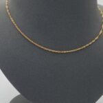 ⁦سلسال ذهب عيار 18 الوزن 0.80 جرام سلسه مبروم بسيطه وملفته⁩ - الصورة ⁦2⁩