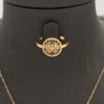 ⁦نصف طقم ذهب عيار 21 وزن 3.30 جرام أناقة ساحرة⁩ - الصورة ⁦2⁩