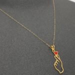 ⁦عقد ذهب عيار 18 الوزن  1.06 جرام⁩ - الصورة ⁦5⁩