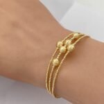 ⁦أسوارة هيفاء ذهب عيار 18 الوزن 5.33 جرام⁩ - الصورة ⁦2⁩