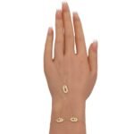 كف ذهب عيار 18 الوزن 1.28 جرام