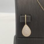 ⁦نصف طقم ذهب دمعه عيار 18 الوزن 10.08 جرام⁩ - الصورة ⁦2⁩