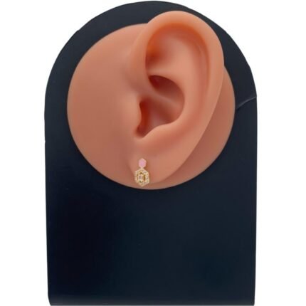 حلق اطفال ذهب عيار 18 الوزن 1.02 جرام