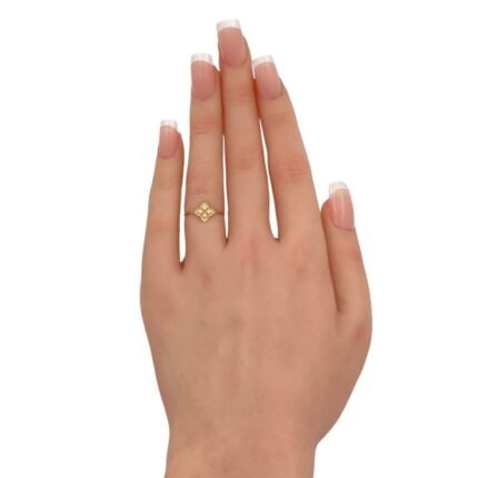 خاتم ذهب عيار 18 الوزن 0.62 جرام