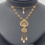 ⁦طقم ذهب كامل دورين عيار 21 وزن 8.47 جم تصميم فخم يشبهك⁩ - الصورة ⁦4⁩