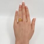 خاتم ذهب عيار 21 الوزن 1.62 جرام