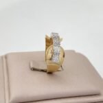 ⁦خاتم ذهب عيار 18 الوزن 2.24 جرام⁩ - الصورة ⁦3⁩