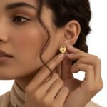 حلق طبي ذهب عيار 21 الوزن 0.27 جرام