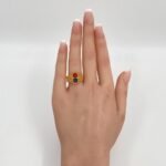 خاتم ذهب عيار 21 الوزن 4.05 جرام