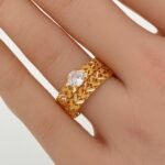 ⁦تونز ذهب عيار 21 الوزن 3.49 جرام⁩ - الصورة ⁦2⁩