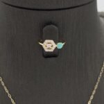 ⁦نصف طقم ذهب عيار 18 الوزن 2.82 جرام⁩ - الصورة ⁦4⁩