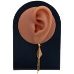 حلق ذهب عيار 21 الوزن 2.44 جرام