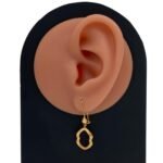 حلق ذهب عيار 21 الوزن 2.05 جرام