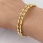 ⁦أسوارة هيفاء ذهب عيار 18 الوزن 9.17 جرام⁩ - الصورة ⁦2⁩