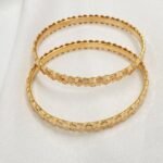 ⁦غويشه ذهب عيار 21 الوزن 8.09 جرام ( مقاس 19 )⁩ - الصورة ⁦2⁩