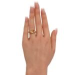 خاتم هندي ذهب عيار 21 الوزن 3.64 جرام