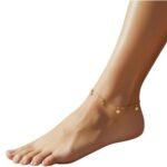 خلخال ذهب عيار 18 الوزن 3.32 جرام