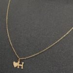 ⁦حرف H ذهب عيار 18 الوزن 1.71 جرام⁩ - الصورة ⁦5⁩