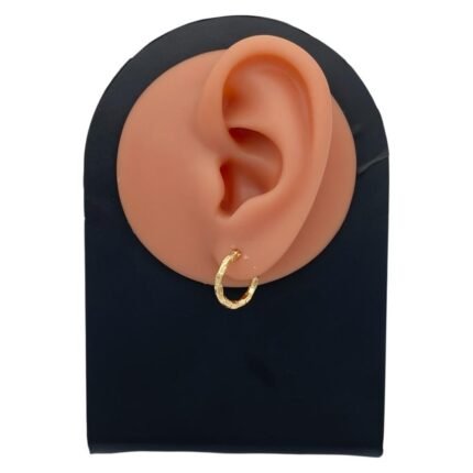 حلق ذهب عيار 18 الوزن 0.82 جرام