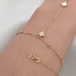 ⁦كف ذهب عيار 18 الوزن 1.71 جرام⁩ - الصورة ⁦2⁩