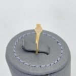 ⁦خاتم ذهب عيار 18 الوزن 0.78 جرام تصميم مفتوح⁩ - الصورة ⁦3⁩