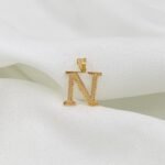 تعليقه حرف N ذهب عيار 21 الوزن 1.20 جرام