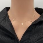 عقد ذهب عيار 18 الوزن 1.35 جرام