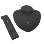 عقد وإسواره وجهتين ذهب عيار 18 الوزن 1.06 جرام