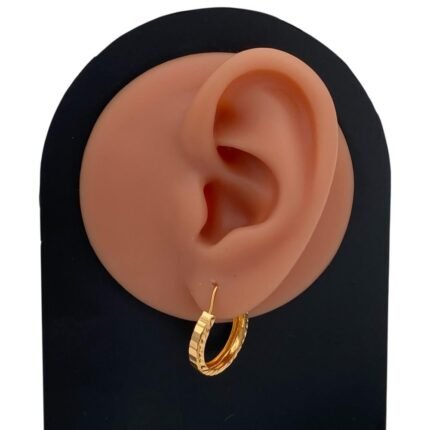 حلق ذهب عيار 21 الوزن 2.30 جرام