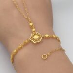 ⁦كف ذهب عيار 21 الوزن 3.92 جرام⁩ - الصورة ⁦2⁩