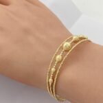 ⁦أسوارة هيفاء ذهب عيار 18 الوزن 5.51 جرام⁩ - الصورة ⁦2⁩